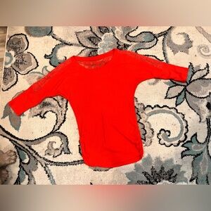 Top with Lace Accents